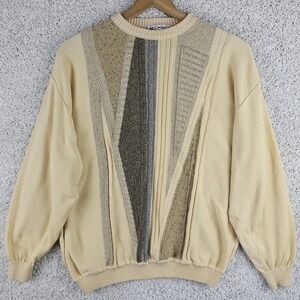 Vintage St. Croix Shop Sweater Men Large Multicolor 3D Textured Knit